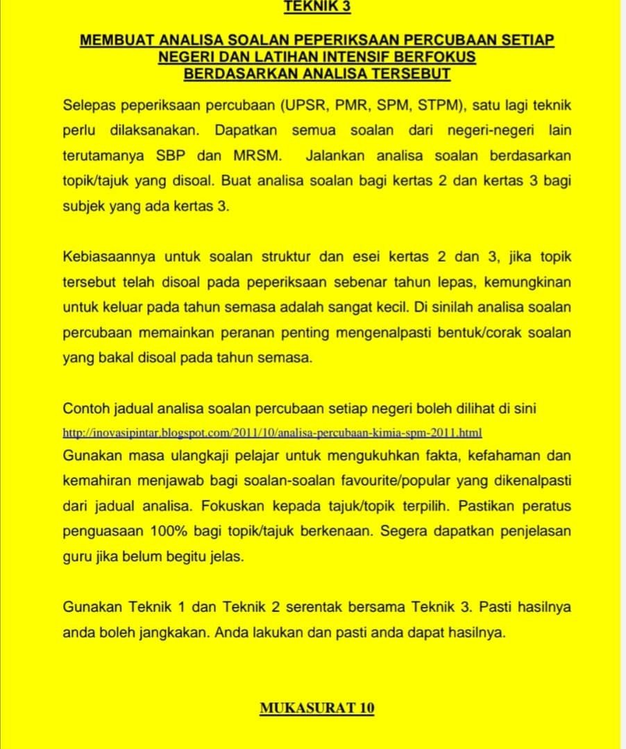 Teknik Rahsia Cemerlang A's