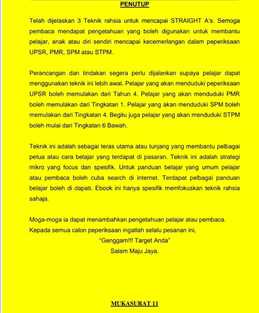 Teknik Rahsia Cemerlang A's