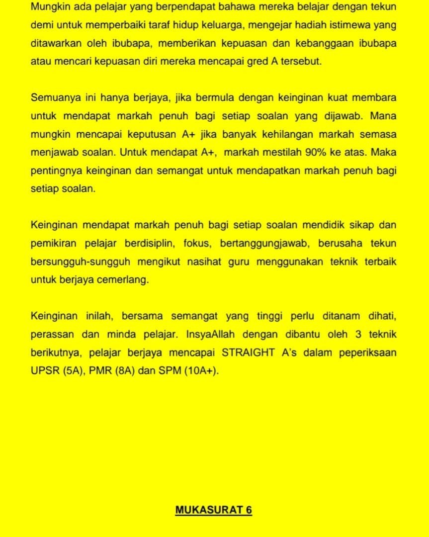Teknik Rahsia Cemerlang A's