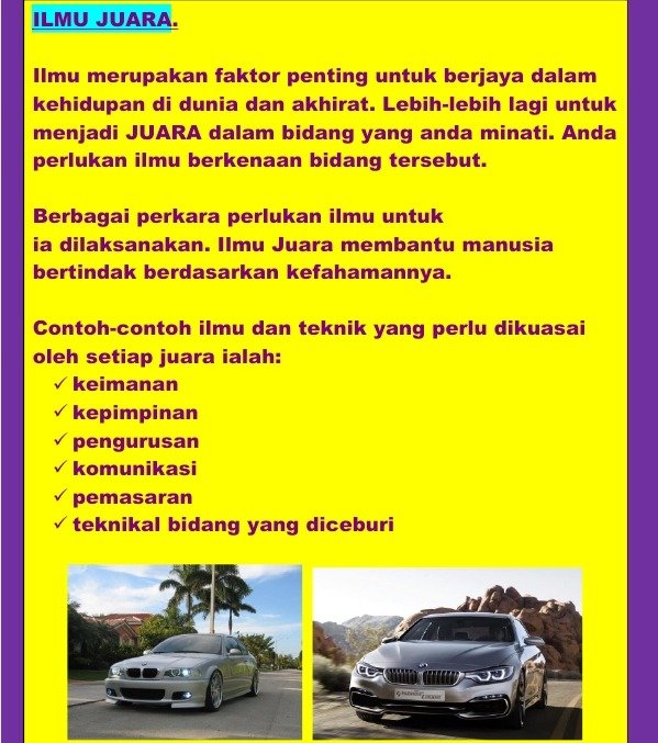 Motivasi Modal Insan Juara