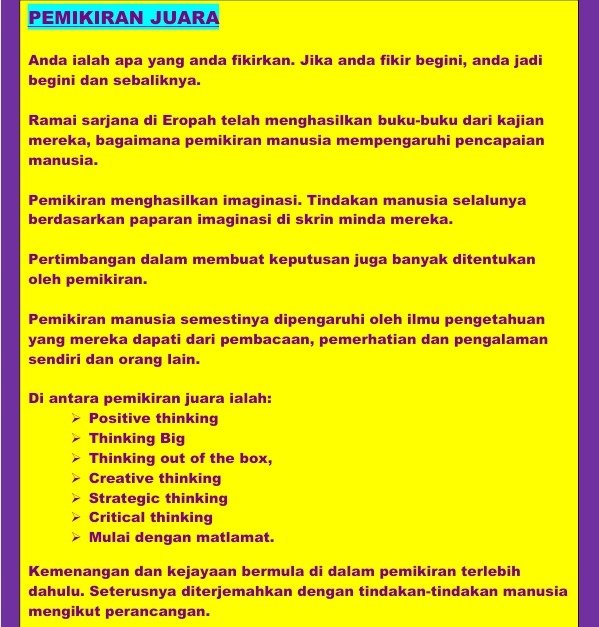 Motivasi Modal Insan Juara